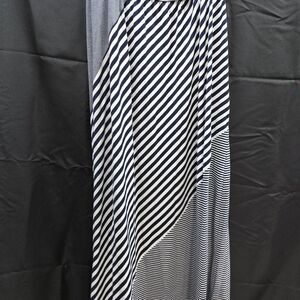 Striped Black and White Women's Skirt
